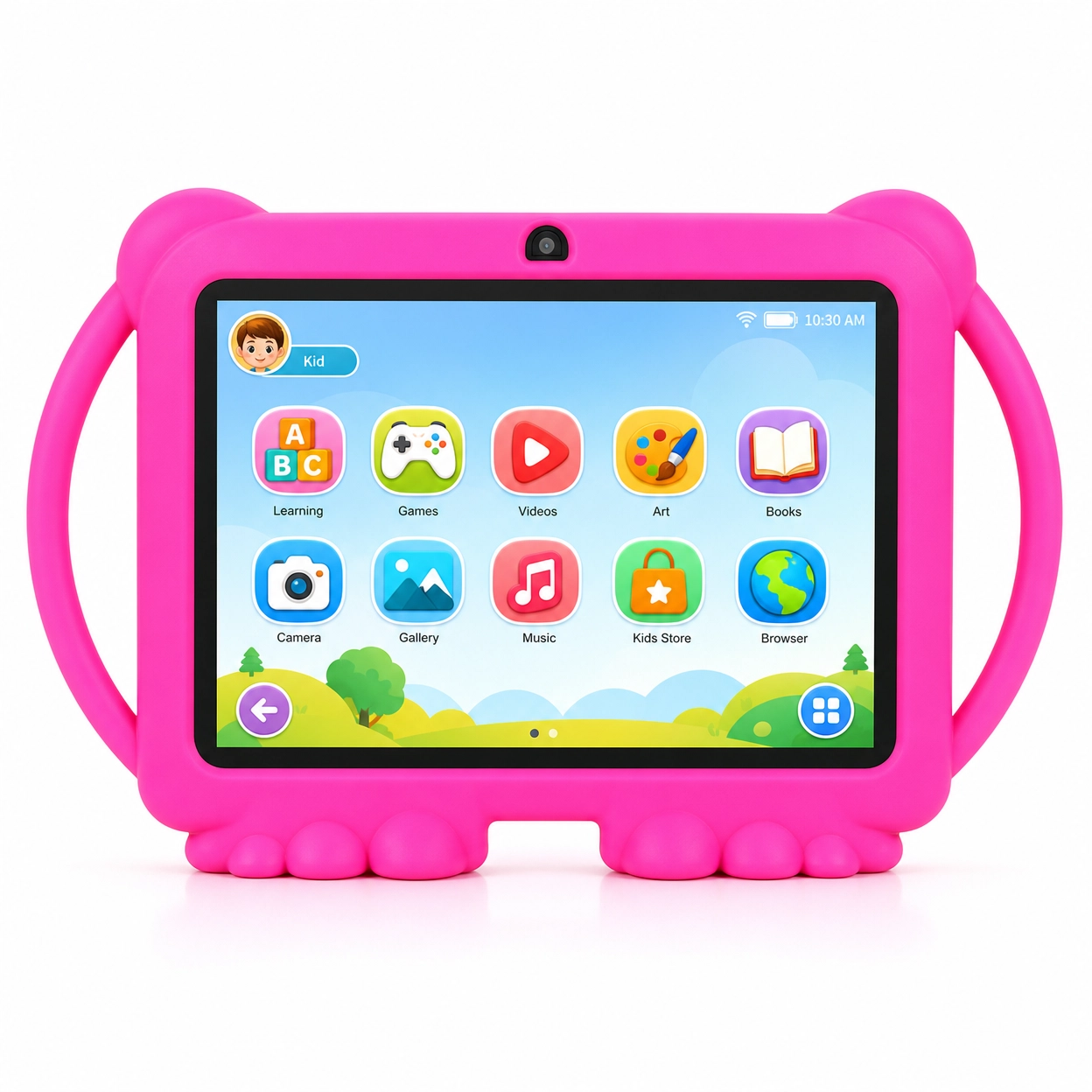 Kids Education Games App - แท็บเล็ตสำหรับเด็ก 7 นิ้ว พร้อมระบบควบคุมโดยผู้ปกครองและเคสกันกระแทก, Android 14,