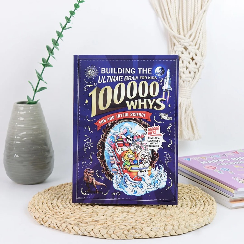 Educational Cartoon For Kids - ทำไม 100.000 คำถาม: การสร้างสมองอัจฉริยะสำหรับเด็ก ฉบับภาษาอังกฤษ หนังสือการ์ตูนวิทยาศาสตร์แสนสนุก