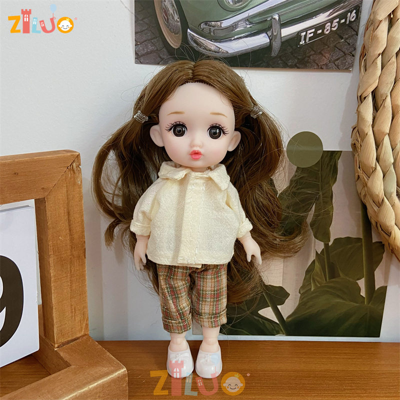 Educational Cartoon For Kids - 1/8ตุ๊กตาBJD 16ซม.ตุ๊กตาMuncas Princess Dress Upของเล่นเด็กตุ๊กตาสําหรับสาวน่ารักตุ๊กตาMulti-Jointเด็กวันเกิดXmasของขวัญ