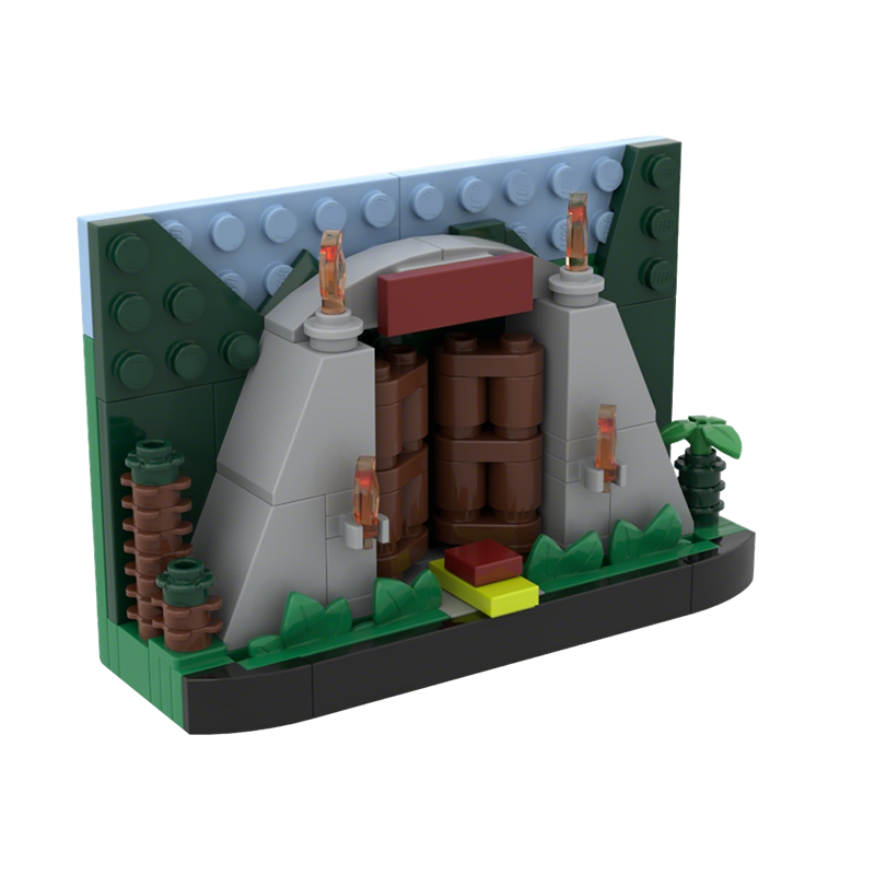 Kids Education Park - 111 ชิ้น โมเดลประตูสวน MOC ฉากทีวี ของเล่นตัวต่อ
