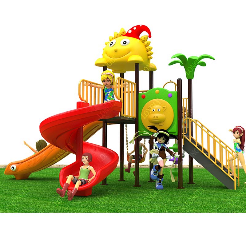 Kids Education Park - สไลเดอร์พลาสติกเชิงพาณิชย์ ขนาด 450x270x280 ซม. สำหรับเด็ก สนามเด็กเล่นกลางแจ้ง