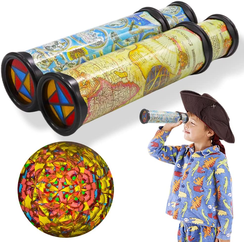 Kids Education World - Scalable Rotation Kaleidoscope Magic Kaleidoscope แว่นตาปรับแฟนซีสี