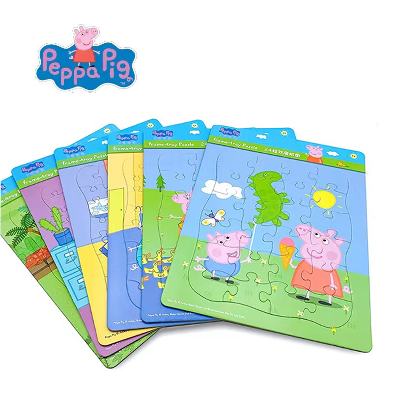 Educational Cartoon For Kids - Peppa pig ตัวเลข MINI จิ๊กซอว์ปริศนาของเล่นเพื่อการศึกษาการ์ตูนปริศนาการศึกษาของเล่นสําหรับเด็ก/ผู้ใหญ่ของขวัญคริสต์มาสฮาโลวีน