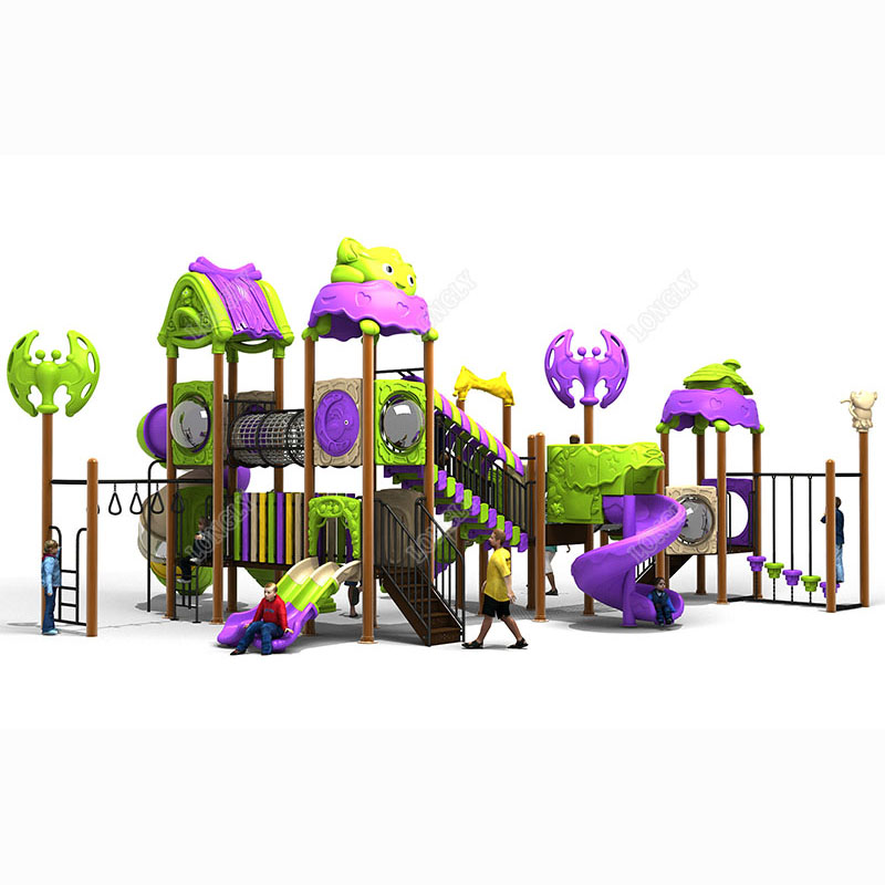 Kids Education Park - สไลเดอร์พลาสติกสำหรับเด็กกลางแจ้งรุ่นใหม่ล่าสุด สีสันสดใส ผลิตจาก LLDPE สำหรับสวน โรงเรียน
