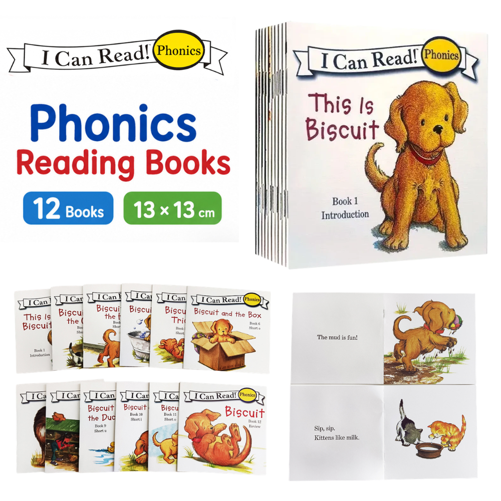 Kids Education Age - หนังสือเรียนรู้การอ่านแบบ Phonics สำหรับเด็กเล็ก ช่วงวัยก่อนเข้าเรียน รวมคำศัพท์เสียงสั้น เสียงยาว