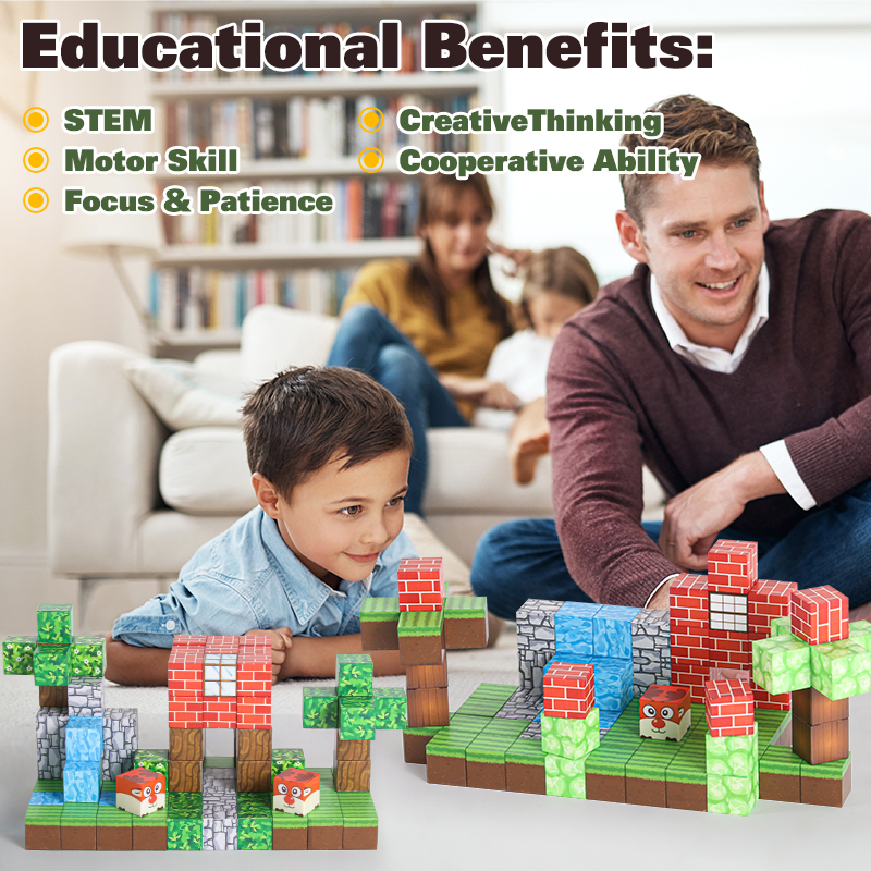 บล็อกแม่เหล็ก96/50ชิ้น-สร้างเห - Kids Education World บทวิจารณ์และราคา