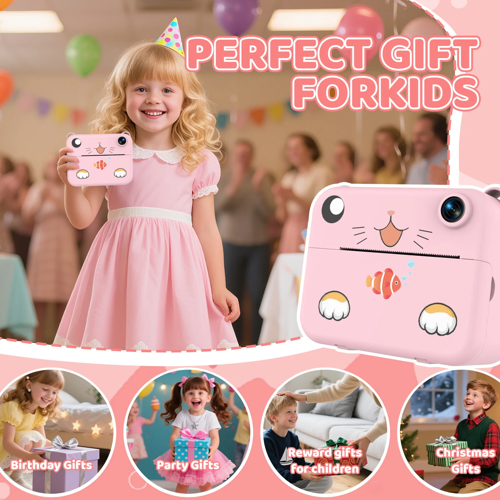 กล้องเด็กดิจิตอล กล้องถ่ายรูปเ - Best Kids Education Videos บทวิจารณ์และราคา