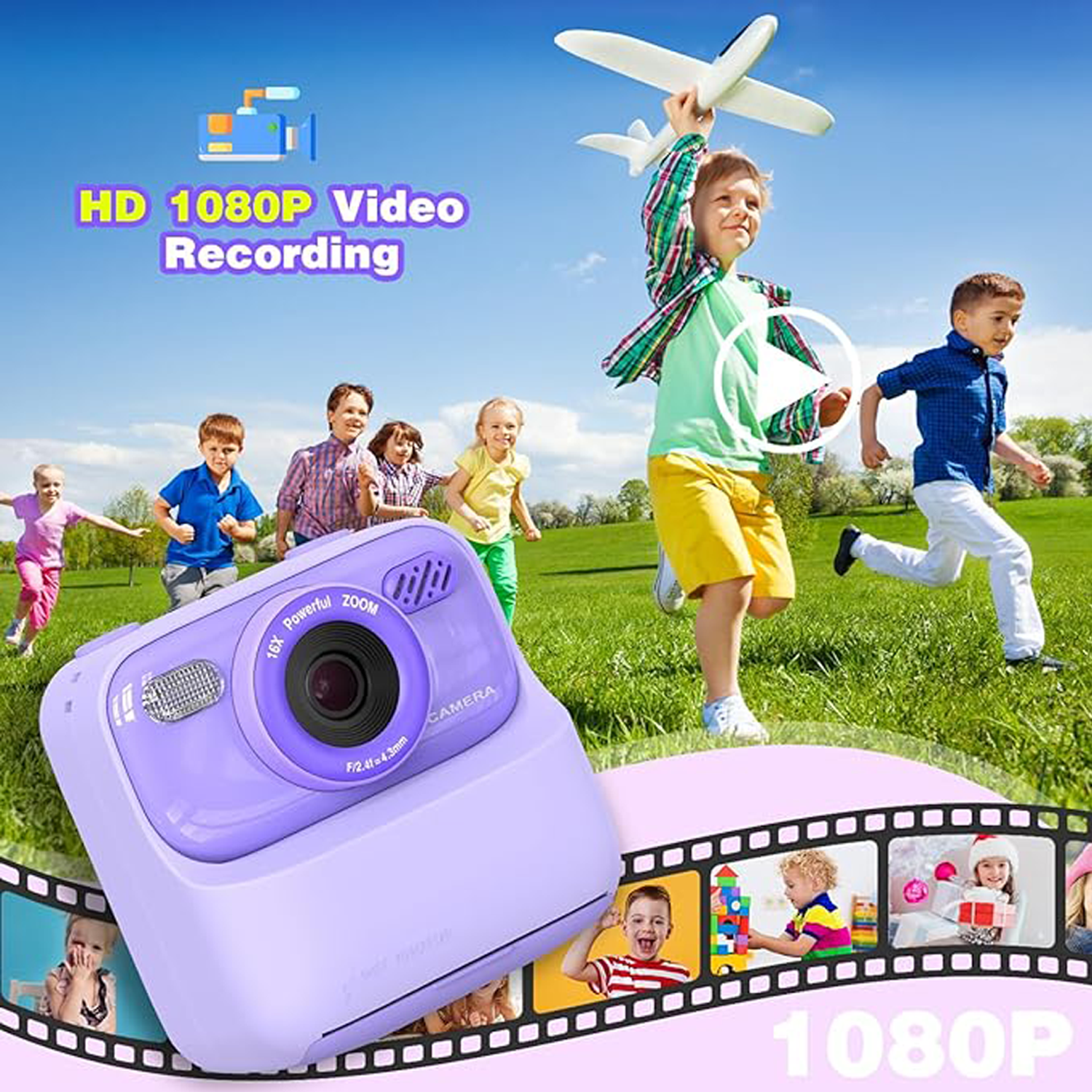 กล้องดิจิตอลสำหรับเด็ก กล้องถ่ - Best Kids Education Videos บทวิจารณ์และราคา