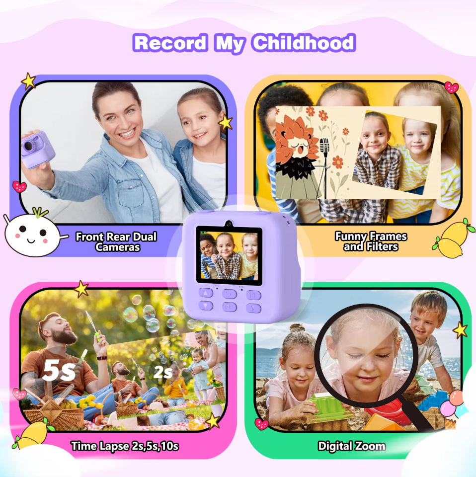กล้องดิจิตอลสำหรับเด็ก กล้องถ่ - Best Kids Education Videos บทวิจารณ์และราคา