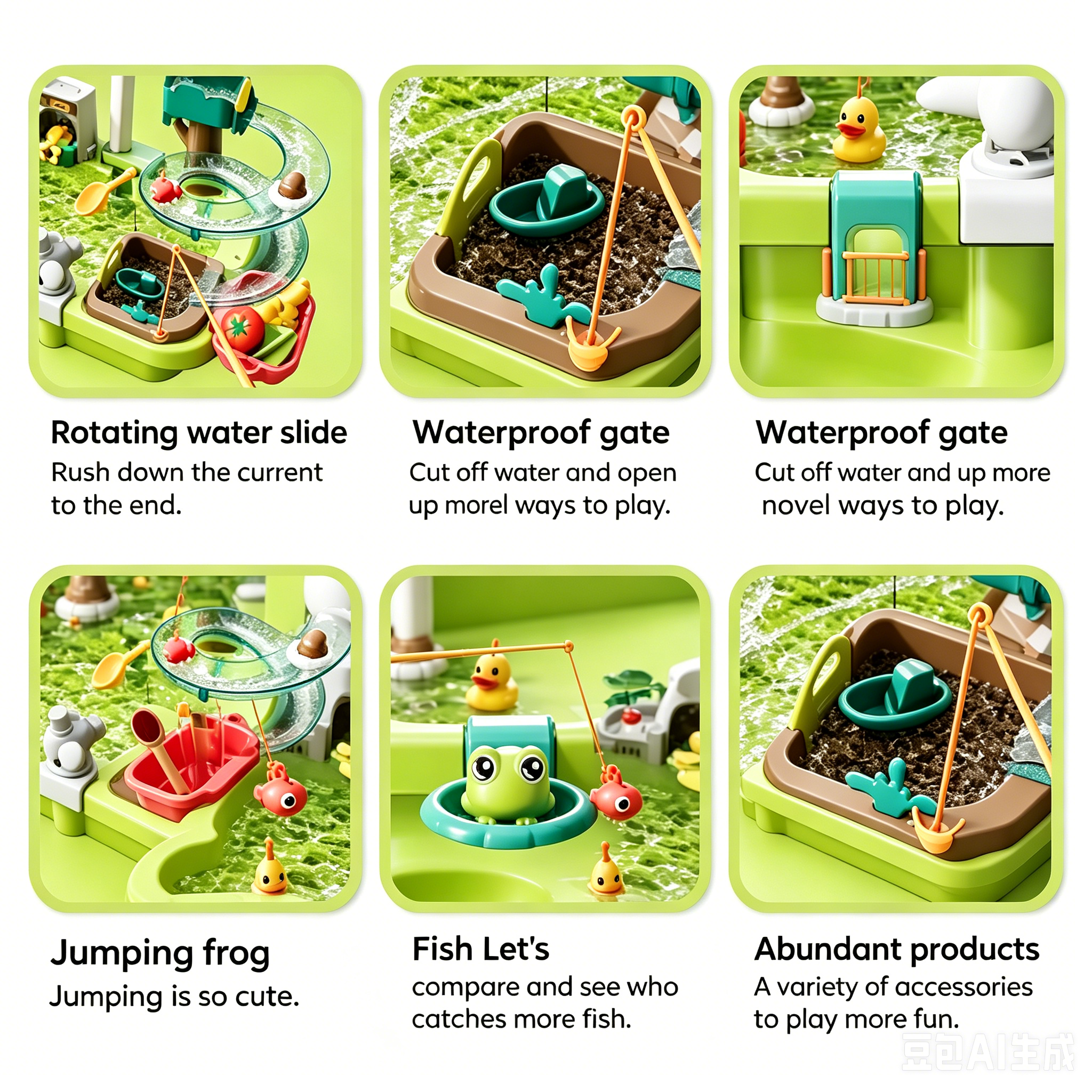 ชุดของเล่นน้ำสำหรับเด็ก 38/43/ - Kids Education Park บทวิจารณ์และราคา