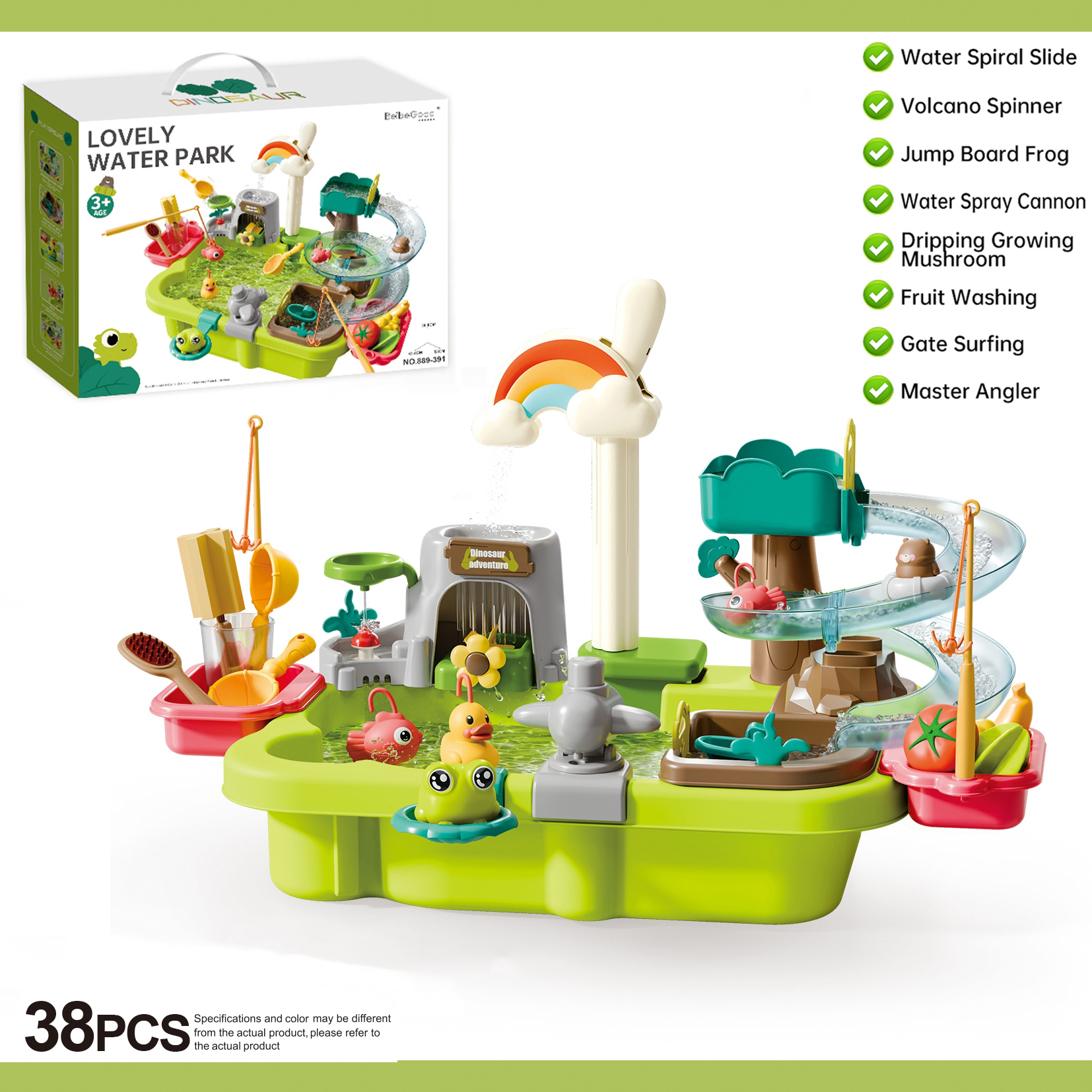 ชุดของเล่นน้ำสำหรับเด็ก 38/43/ - Kids Education Park บทวิจารณ์และราคา