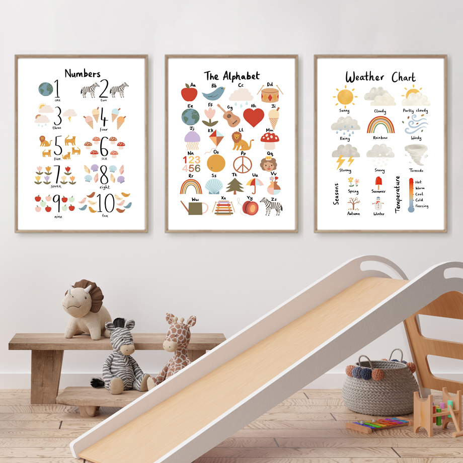 ฤดูกาล รูปร่าง สี ตัวเลข ตัวอั - Educational Cartoon For Kids บทวิจารณ์และราคา