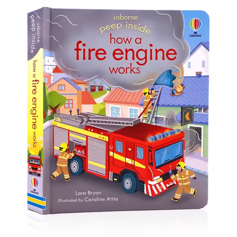 Usborne Peep Inside How A Fire - Kids Education Age บทวิจารณ์และราคา