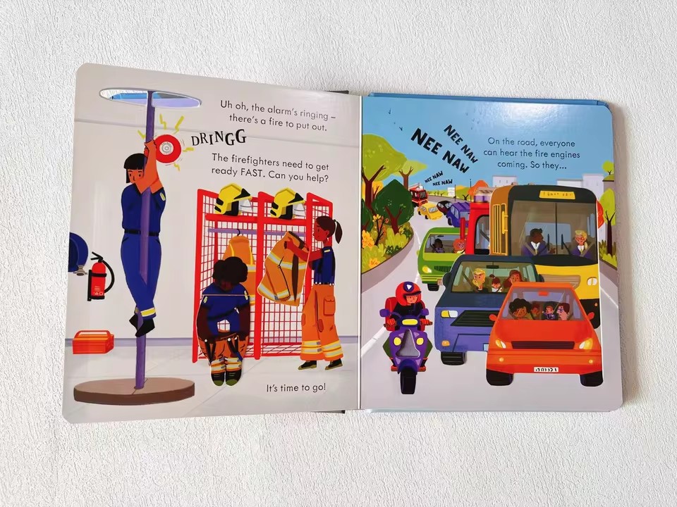 Usborne Peep Inside How A Fire - Kids Education Age บทวิจารณ์และราคา