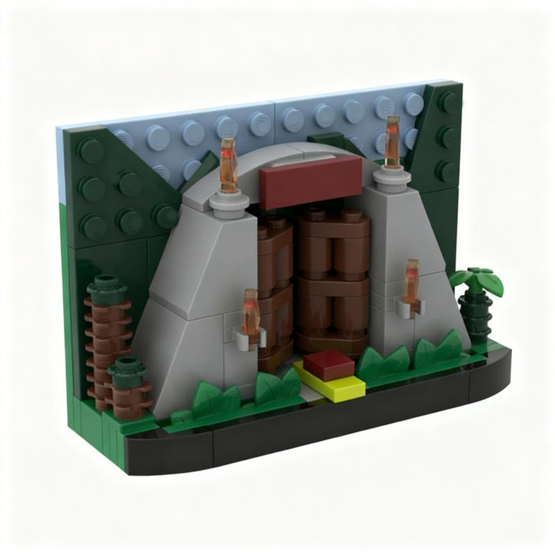 111 ชิ้น โมเดลประตูสวน MOC ฉาก - Kids Education Park บทวิจารณ์และราคา