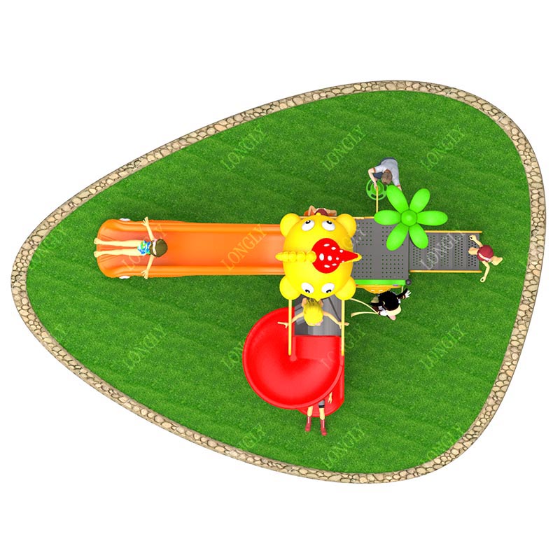 สไลเดอร์พลาสติกเชิงพาณิชย์ ขนา - Kids Education Park บทวิจารณ์และราคา