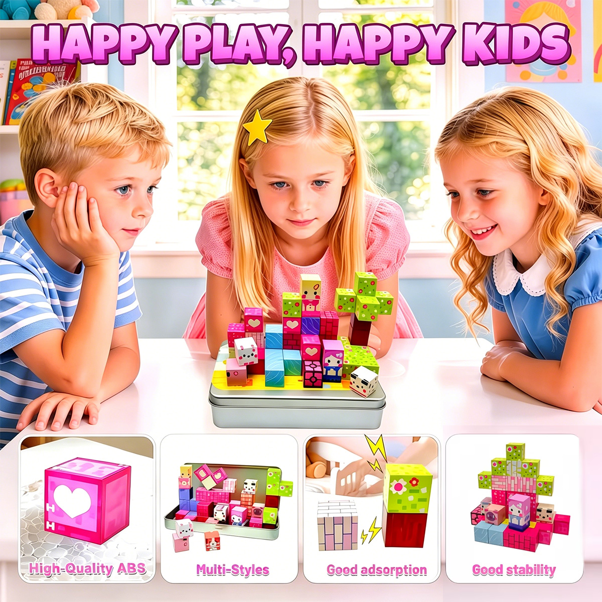 บล็อกแม่เหล็กของเล่นมายน์เวิลด - Kids Education World บทวิจารณ์และราคา