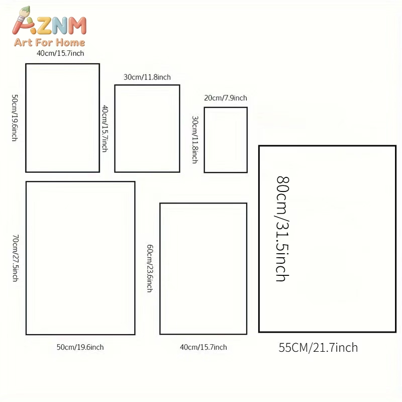 AZNM ศิลปะบนผืนผ้าใบแบบไม่มีกร - Educational Cartoon For Kids บทวิจารณ์และราคา