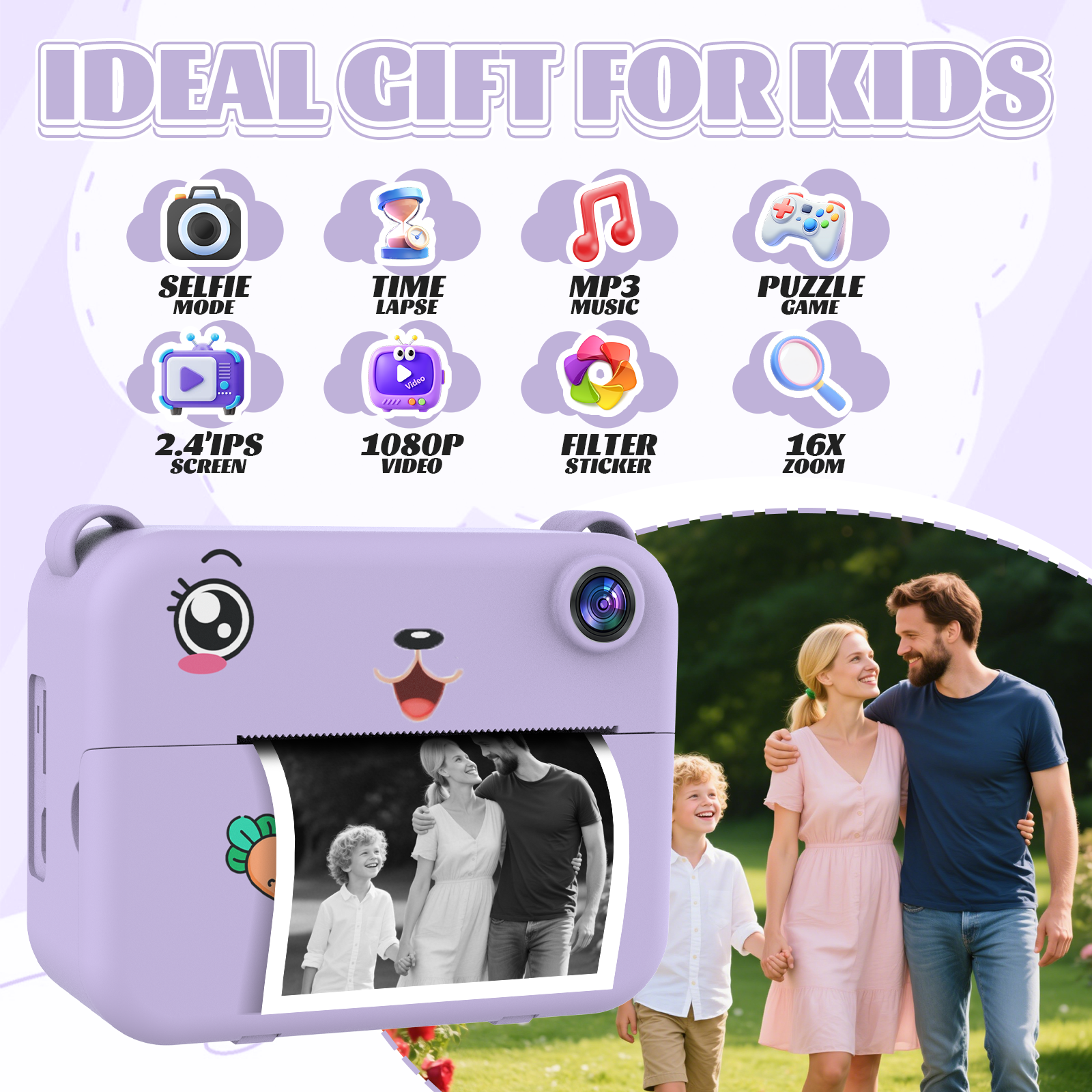 กล้องดิจิตอลสำหรับเด็ก กล้องถ่ - Best Kids Education Videos บทวิจารณ์และราคา