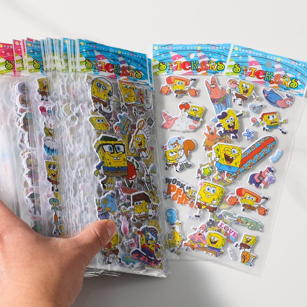 สติกเกอร์ 3 มิติ สพันจ์บ็อบ 12 - Educational Cartoon For Kids บทวิจารณ์และราคา