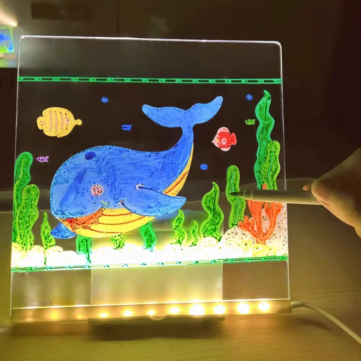 กระดานวาดภาพเด็ก Magic Glow: แ - Kids Education Age บทวิจารณ์และราคา