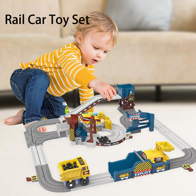 ชุดรางรถไฟแข่งรถขุดเหมืองไฟฟ้า - Kids No Education บทวิจารณ์และราคา