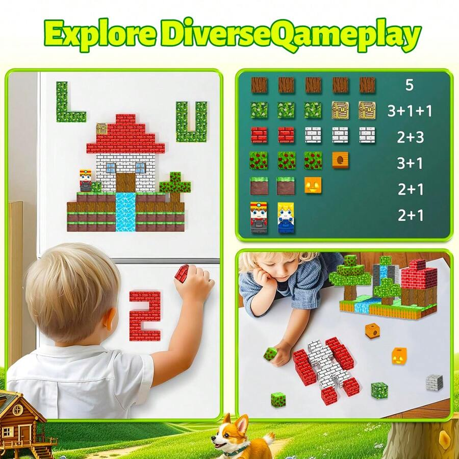 บล็อกแม่เหล็กของเล่นตัวต่อสร้า - Kids Education World บทวิจารณ์และราคา