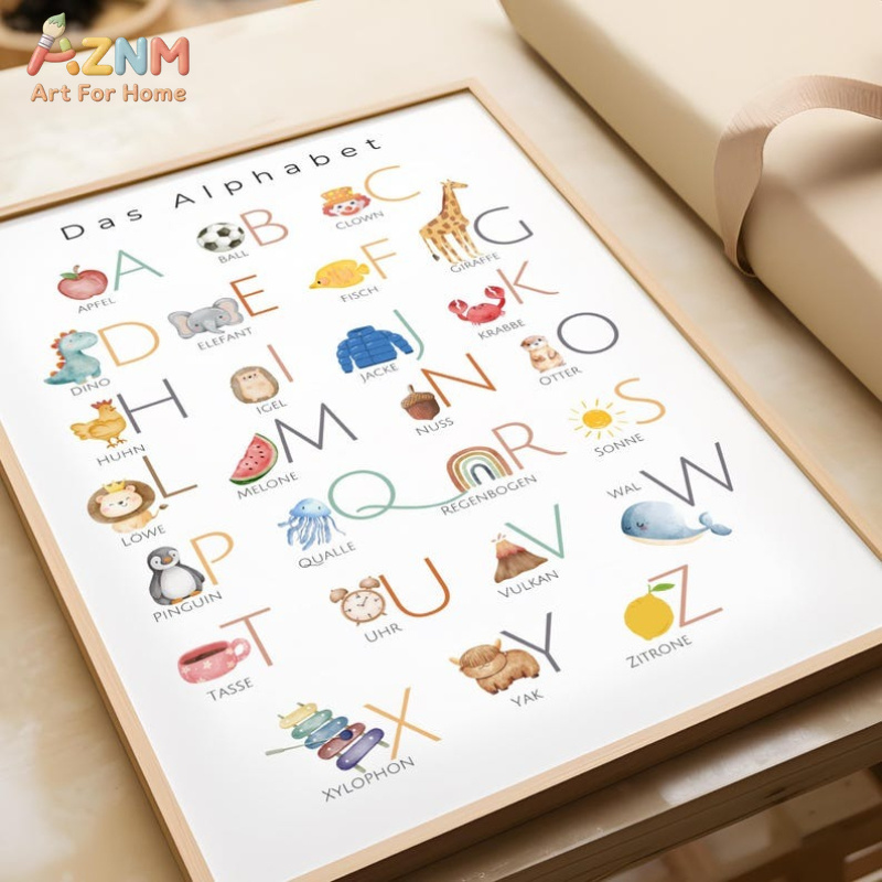 AZNM ตัวอักษรภาษาเยอรมัน ตัวเล - Kids No Education บทวิจารณ์และราคา