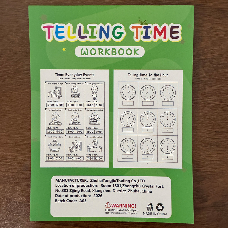 สมุดงานบอกเวลาสำหรับเด็ก หนังส - Kids Education Age บทวิจารณ์และราคา