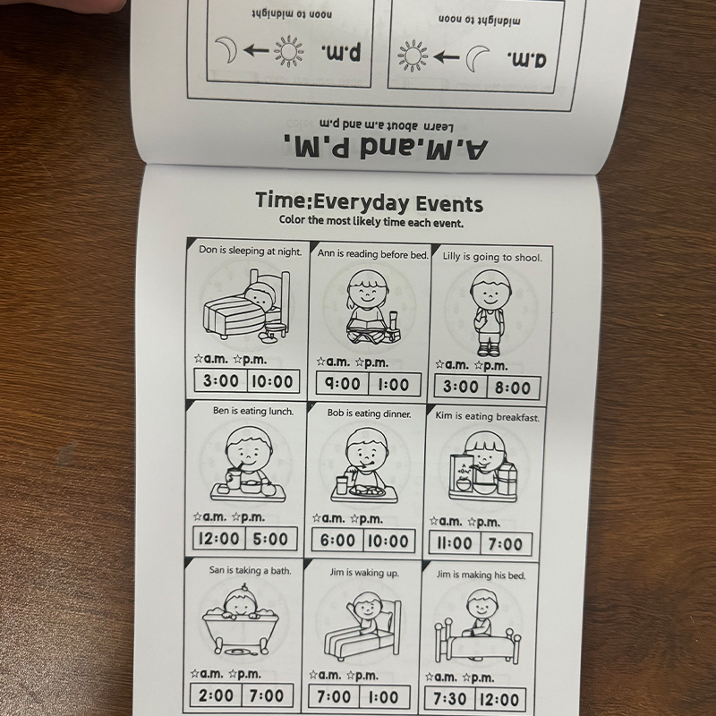 สมุดงานบอกเวลาสำหรับเด็ก หนังส - Kids Education Age บทวิจารณ์และราคา